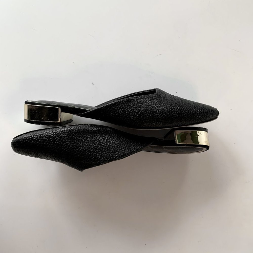 River Island Backles Loafer w/ Metallic Heel - Picture 5 of 7